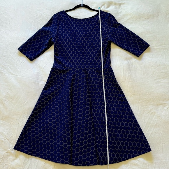 NWT Women’s Leota Seraphina Textured Knit Dress - Size XL - Navy - Picture 7 of 16